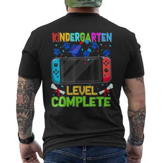 Level Kindergarten Complete Video Game Last Day Of School Men's T-shirt Back Print - Seseable
