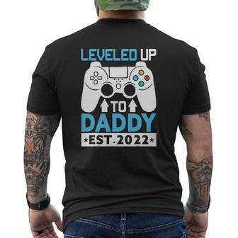 I Leveled Up To Daddy Est 2022 Soon To Be Dad 2022 Ver2 Mens Back Print T-shirt | Mazezy