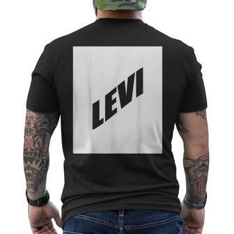 Levi Valentine Boyfriend Son Husband First Name Family Party Men's T-shirt Back Print - Seseable
