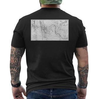 Lewis & Clark Expedition Map Corps Of Discovery History Men's T-shirt Back Print - Monsterry CA