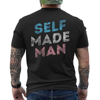 Lgbt Trans Pride Transgender Self Made Man Transman Lover Men's T-shirt Back Print - Monsterry UK