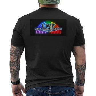 Lgbtq Wrestling Fans Men's T-shirt Back Print - Monsterry