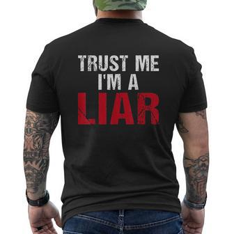 Liars Trust Me I Am A Liar Mens Back Print T-shirt - Thegiftio UK
