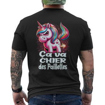 Licorne Énervée Qui Déchire Çaa Chier Des Paillettes T-shirt imprimé au dos - Cadeauxyz