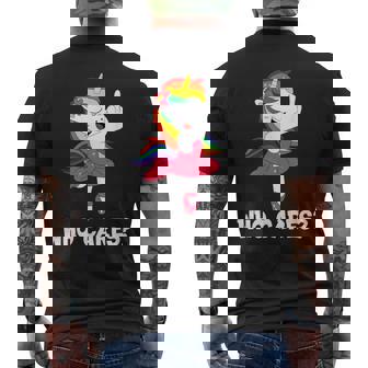 Licorne Fuck Off Who Cares Avec Doigt Moyen T-shirt imprimé au dos - Cadeauxyz