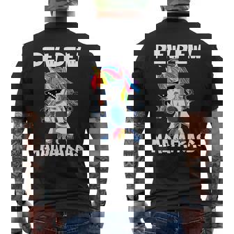 Licorne Pew Pew Madafakas T-shirt imprimé au dos - Cadeauxyz