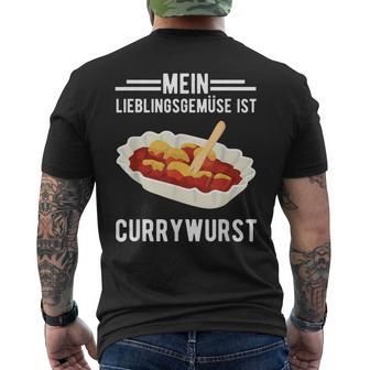 Lieblingfrüse Currywurst Currywurst Ruhr Area T-Shirt mit Rückendruck - Seseable