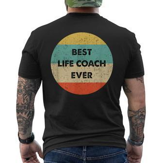 Life Coach Best Life Coach Ever Men's T-shirt Back Print - Monsterry