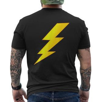 Lightning Bolt Last Minute Halloween Costume Mens Back Print T-shirt - Thegiftio UK