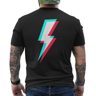 Lightning Symbol Power Electricity Bolt Graphic Men's T-shirt Back Print - Monsterry UK