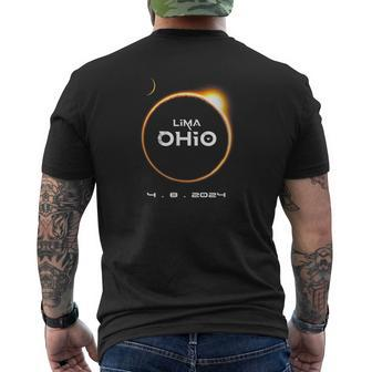 Lima Ohio Totality 4082024 Total Solar Eclipse 2024 Men's T-shirt Back Print - Monsterry DE