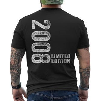 Limited Edition 2008 Boy 16 Years Vintage 16Th Birthday Men's T-shirt Back Print - Monsterry DE