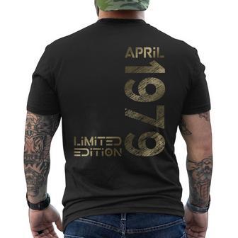 Limited Edition April 1979 Mann Frau 45 Geburtstag T-Shirt mit Rückendruck - Geschenkecke