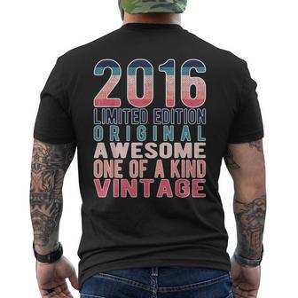 Limited Editionintage Retro Geburtsjahr 2016 T-Shirt mit Rückendruck - Geschenkecke