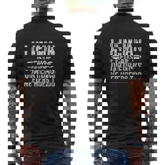 Lineman Because Quarterbacks Need Heroes Mens Back Print T-shirt - Thegiftio UK