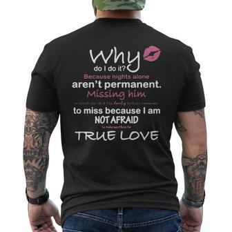 Lineman True Love Men's T-shirt Back Print | Mazezy