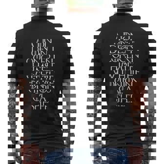 A Lion Doesnt Concern Himself With The Opinions Of A Sheep Mens Back Print T-shirt - Thegiftio