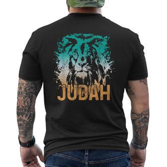 Lion Of Judah Ethiopian Hebrew Israelite Rastafari Men's T-shirt Back Print - Monsterry UK