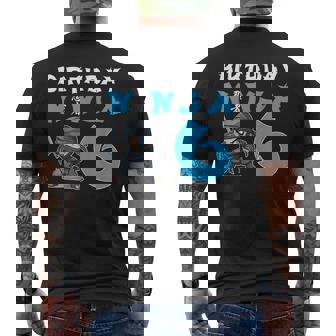 Little Ninja Fête D'anniversaire Pour Enfant 6 Ans Ninja T-shirt imprimé au dos - Cadeauxyz