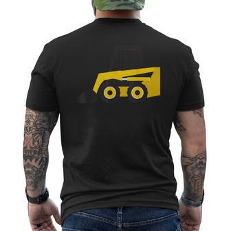 Little Worker Construction Skid Sr Loader Tractor Men's T-shirt Back Print - Monsterry UK