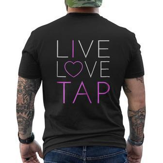 Live Love Tap Dance I Love Tip Tap Mens Back Print T-shirt - Thegiftio UK