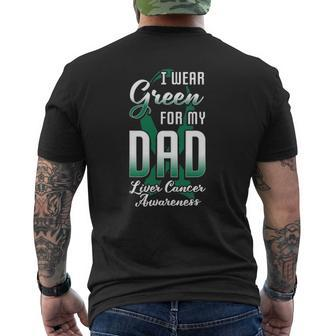 Liver Cancer Awareness Primary Hepatic Son Daughter Mens Back Print T-shirt | Mazezy