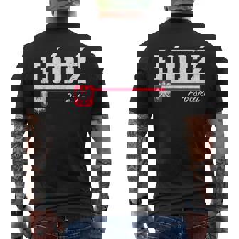 Lodz Poland Polska Camiseta Hombre Estampado Espalda - Regaloses