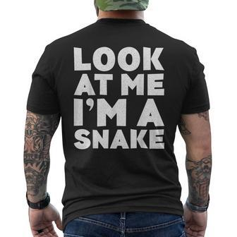 Look At Me I'm A Snake Costume Men's T-shirt Back Print - Monsterry CA