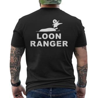 Loon Ranger Bird Watching Men's T-shirt Back Print - Monsterry AU