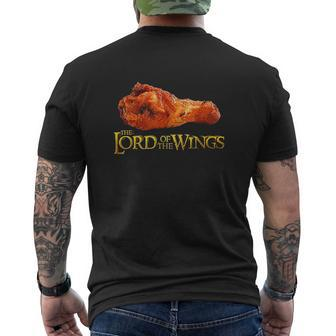Lord Of The Wings BBQ Chef Cook Chicken Wings Mens Back Print T-shirt - Thegiftio UK