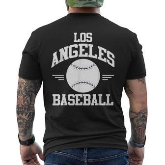 Los Angeles Baseball Fan Men's T-shirt Back Print - Monsterry AU