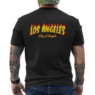 Los Angeles California Aesthetic La Classic Men's T-shirt Back Print - Monsterry DE