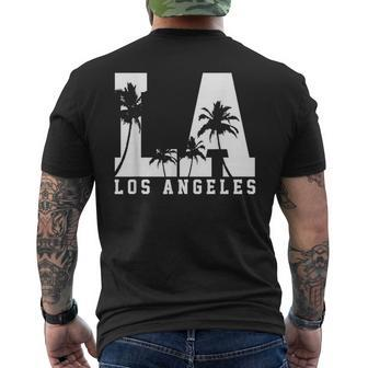 Los Angeles La California Usa America Souvenir T-Shirt mit Rückendruck - Seseable