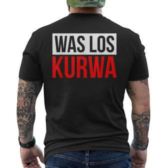 Was Los Kurwa Pole S T-Shirt mit Rückendruck - Seseable
