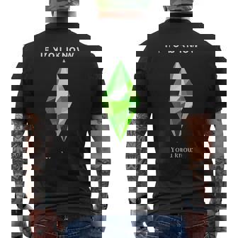 Los Sims Crecidos Camiseta Hombre Estampado Espalda - Regaloses