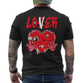 Loser Lover Red Drip Heart Matching Outfit Women Men's T-shirt Back Print - Thegiftio UK