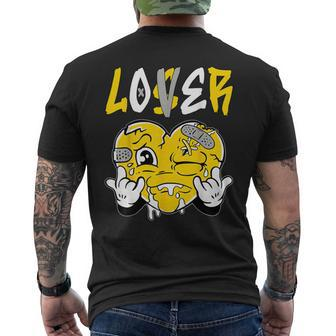 Loser Lover Yellow Drip Heart Matching Outfit Women Men's T-shirt Back Print - Thegiftio UK