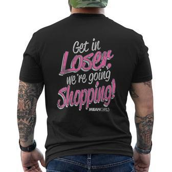 Get In Loser We're Going Shopping Mens Back Print T-shirt - Thegiftio UK