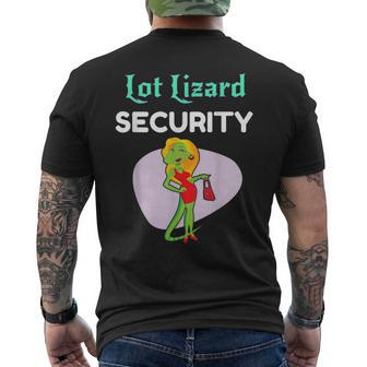 Lot Lizard Security Trailer Park Redneck Men's T-shirt Back Print - Monsterry