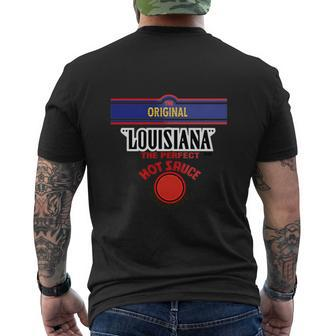 Louisiana Hot Sauce Mens Back Print T-shirt - Thegiftio UK
