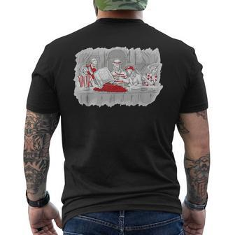 Louisiana Last Supper Crawfish Boil Jesus Cajun Joke Men's T-shirt Back Print - Monsterry UK