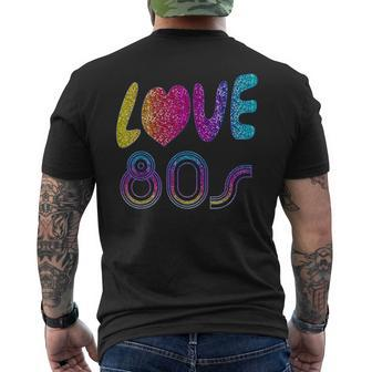 I Love The 80S I Love The Eighties T Men's T-shirt Back Print - Monsterry UK