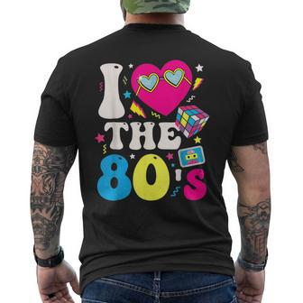 I Love The 80S Vintage Retro 80'S 1980S Eighties Party Men's T-shirt Back Print - Monsterry UK