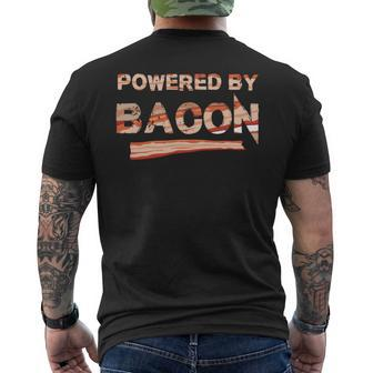 Love Bacon Powered By Bacon Idea Fun Men's T-shirt Back Print - Monsterry AU