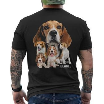 I Love My Beagle Dog Themed Beagle Lover Men's T-shirt Back Print | Mazezy