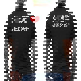 I Love My Beefcake I Heart My Beefcake Men's T-shirt Back Print - Monsterry