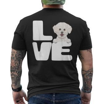 I Love My Bichons Frise Dog Lover Men's T-shirt Back Print - Monsterry UK
