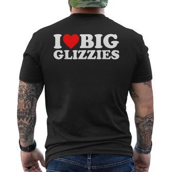 I Love Big Glizzies I Heart Dog Lover Glizzy Gobbler Men's T-shirt Back Print - Monsterry CA