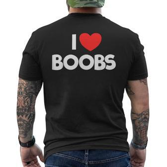 I Love Boobs Quote I Love Boobs T-Shirt mit Rückendruck - Seseable