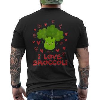 I Love Broccoli S T-Shirt mit Rückendruck - Seseable